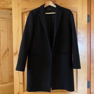 Theory Black Wool Coat